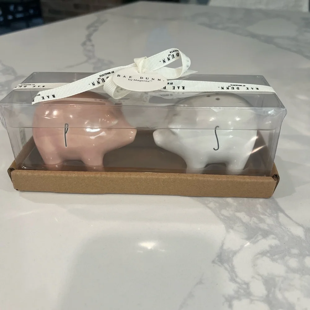 Cute. Rae Dunn. pig. salt and pepper